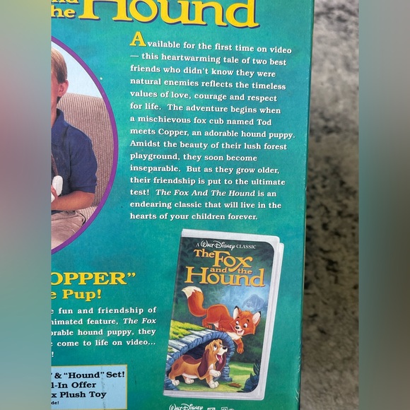 Disney Rare Limited Edition The Fox and the Hound. First Time On Video, Sealed! - Picture 8 of 12